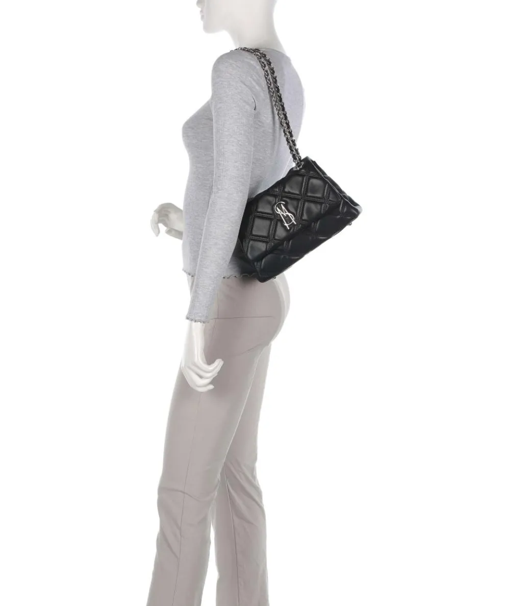 BVOLTURI Schultertasche Lederimitat schwarz