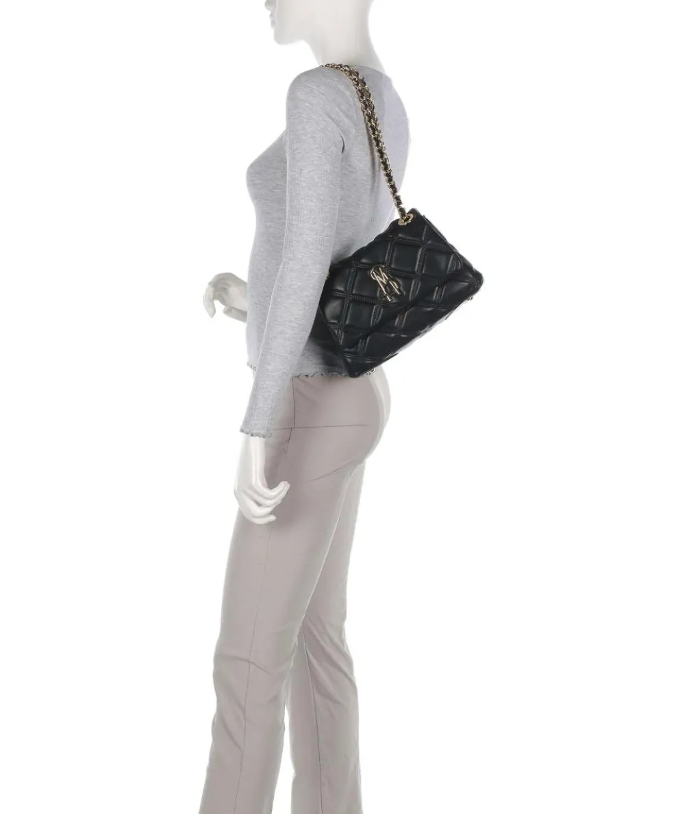 BVOLTURI Schultertasche Lederimitat schwarz