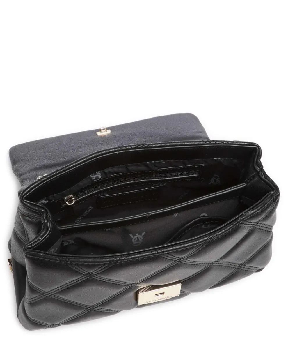 BVOLTURI Schultertasche Lederimitat schwarz