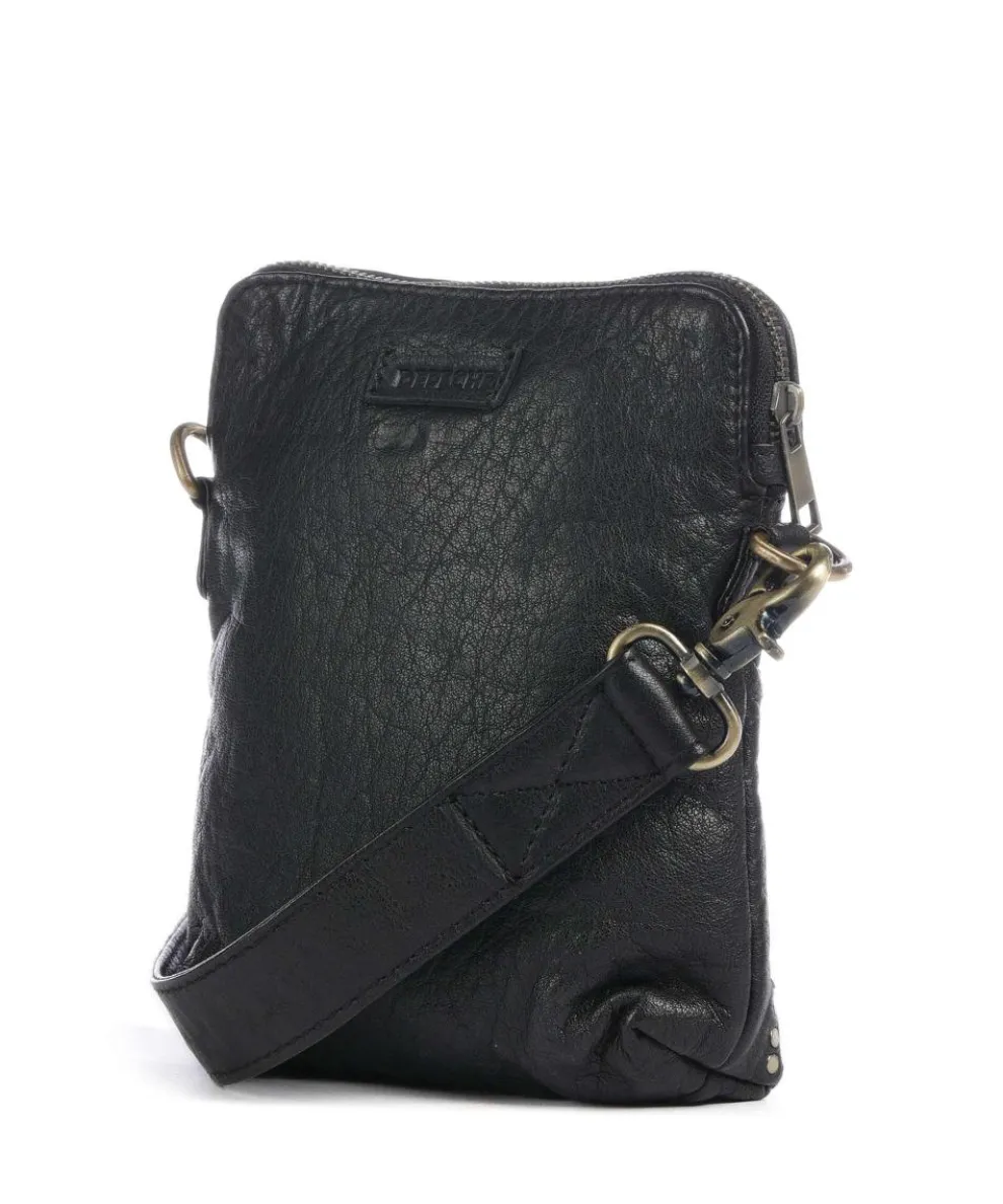 Power Parade Umhängetasche fein genarbtes Kalbsleder schwarz