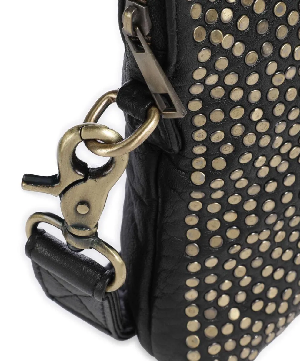 Power Parade Umhängetasche fein genarbtes Kalbsleder schwarz