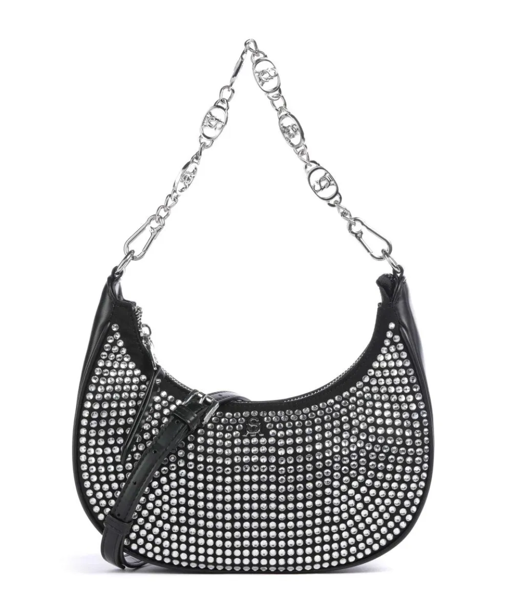 BWAND-R Schultertasche Lederimitat schwarz