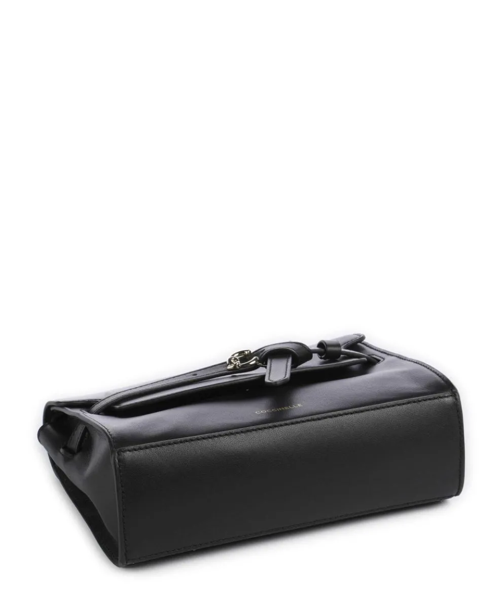 Sabine Umhängetasche fein genarbtes Rindsleder schwarz