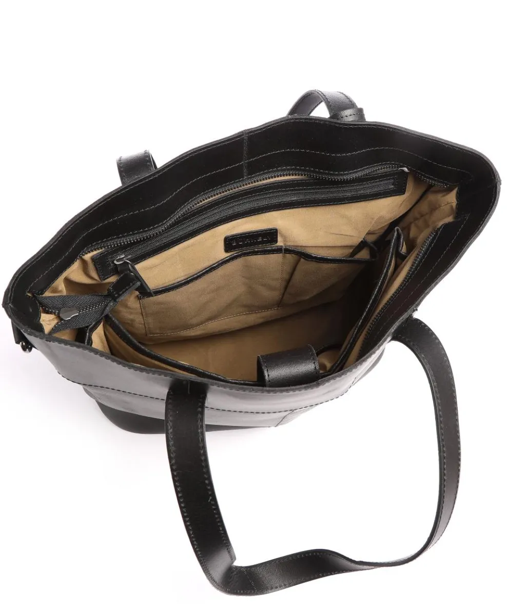 Vintage Jade Shopper 14″ Kalbsleder schwarz