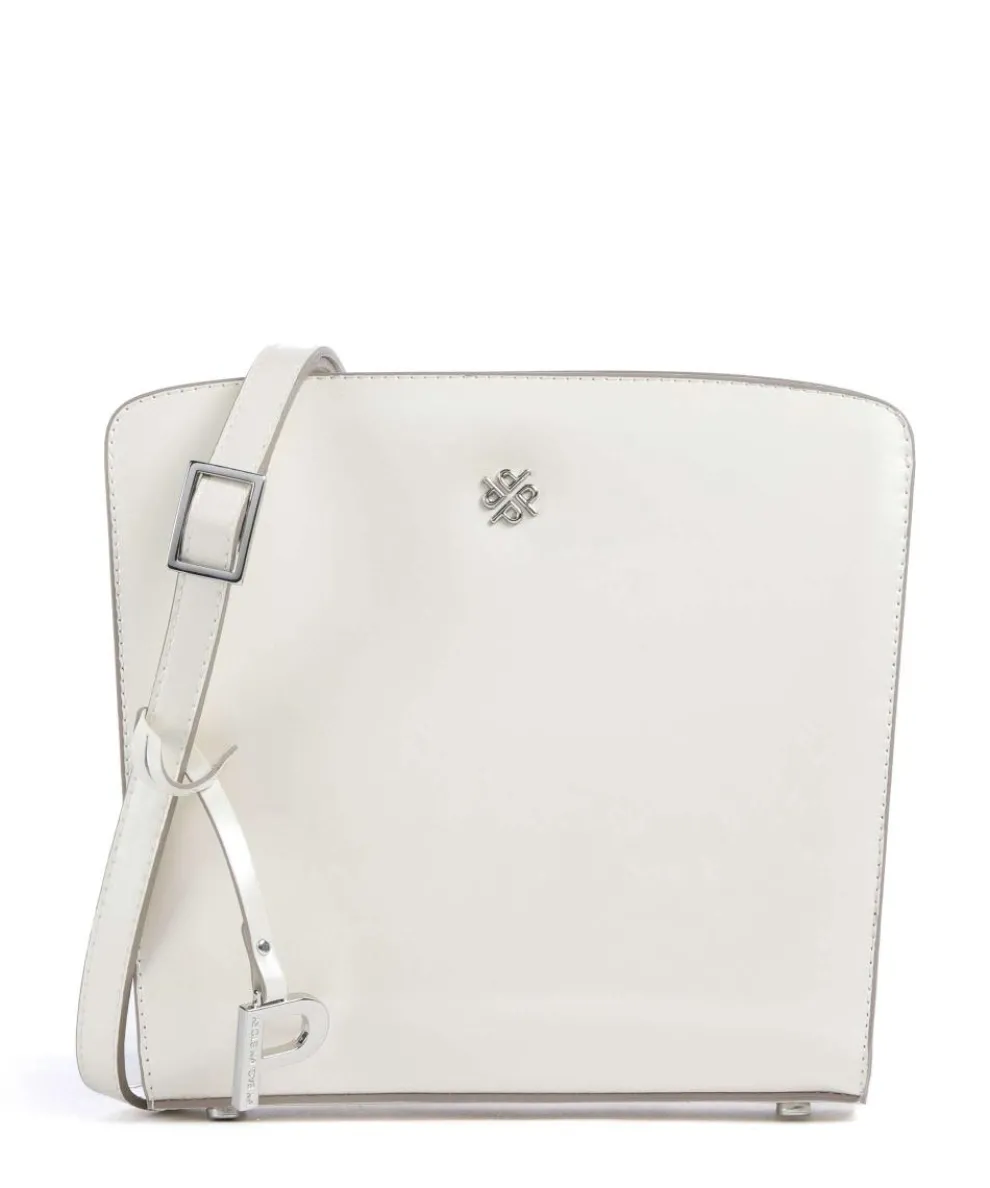 Black Tie Umhängetasche glattes Rindsleder creme