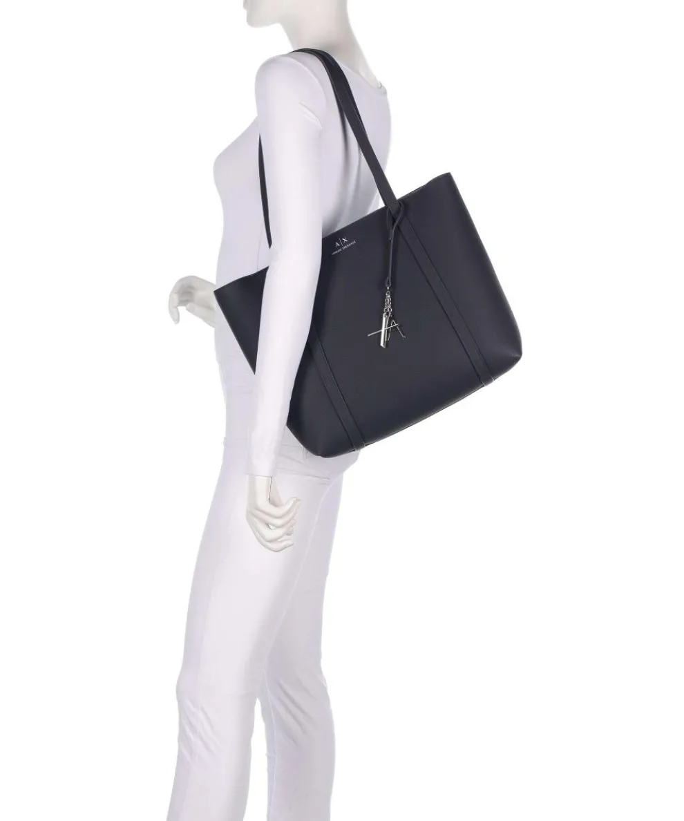 Sylvie Shopper Lederimitat dunkelblau