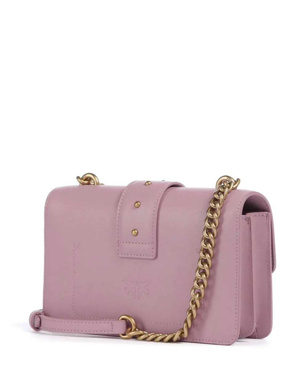 Love One Mini Umhängetasche fein genarbtes Kalbsleder violett