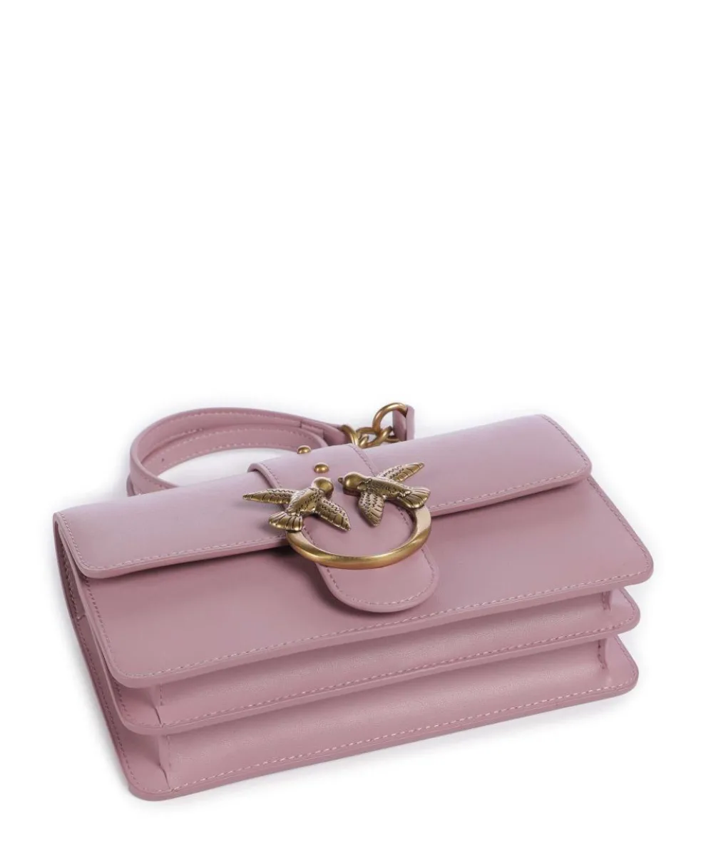 Love One Mini Umhängetasche fein genarbtes Kalbsleder violett