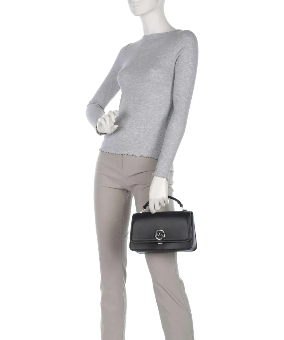 Delancey Handtasche fein genarbtes Rindsleder schwarz