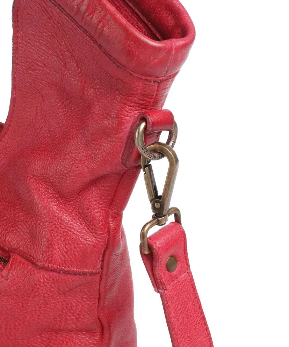 Freundgasse 2 Shopper genarbtes Leder pink