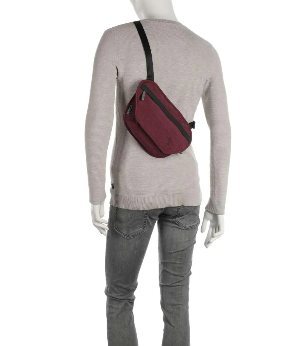 District Collection Sodo 3L Gürteltasche recyceltes Nylon dunkelrot