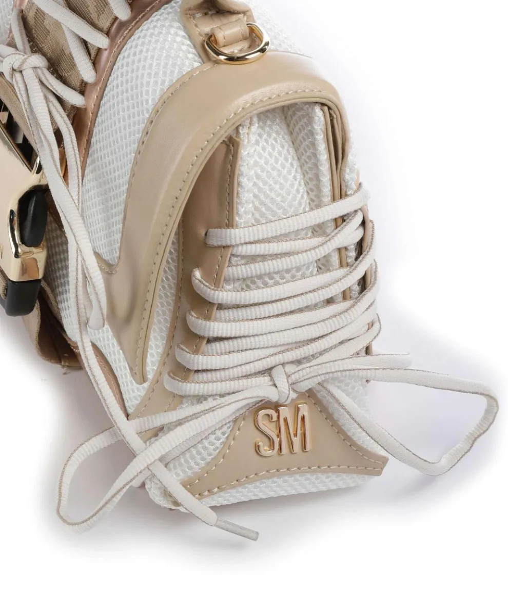 BDIEGO Handtasche Lederimitat, recyceltes Polyester weiß/braun