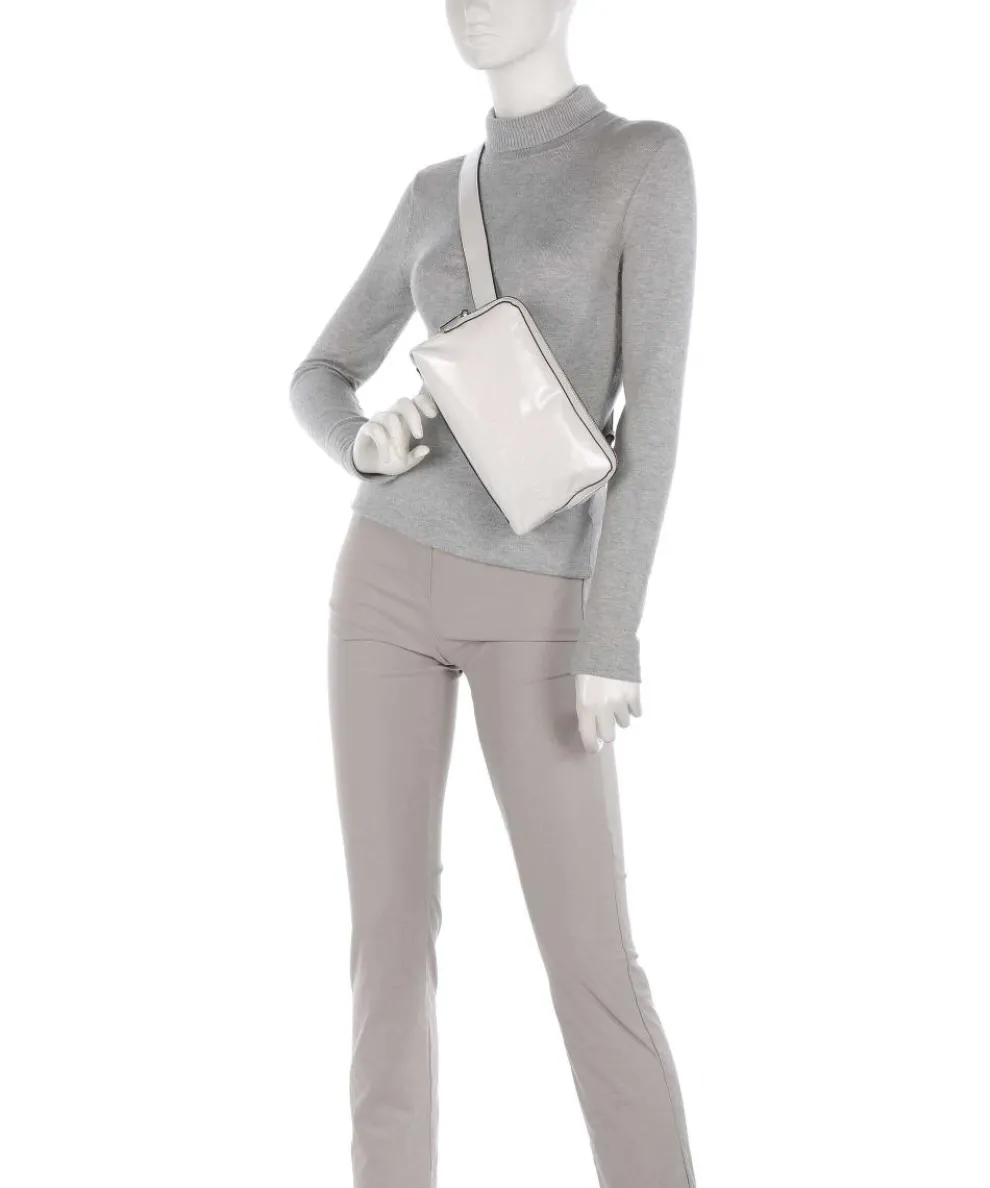 Elvira Paper Touch Crinkle Gürteltasche fein genarbtes Leder weiß