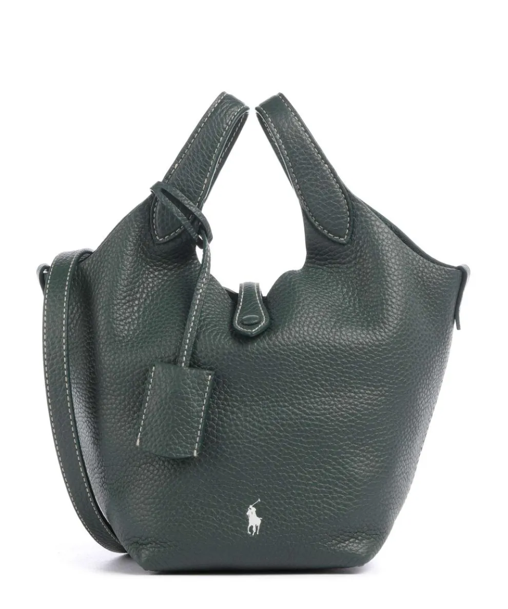 Play Small Umhängetasche genarbtes Rindsleder dunkelgrün