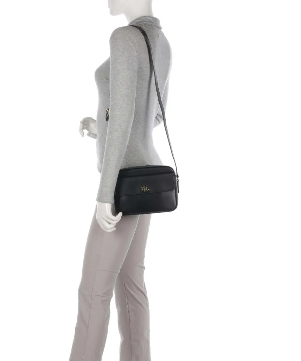 Marcy Medium Umhängetasche fein genarbtes Rindsleder schwarz