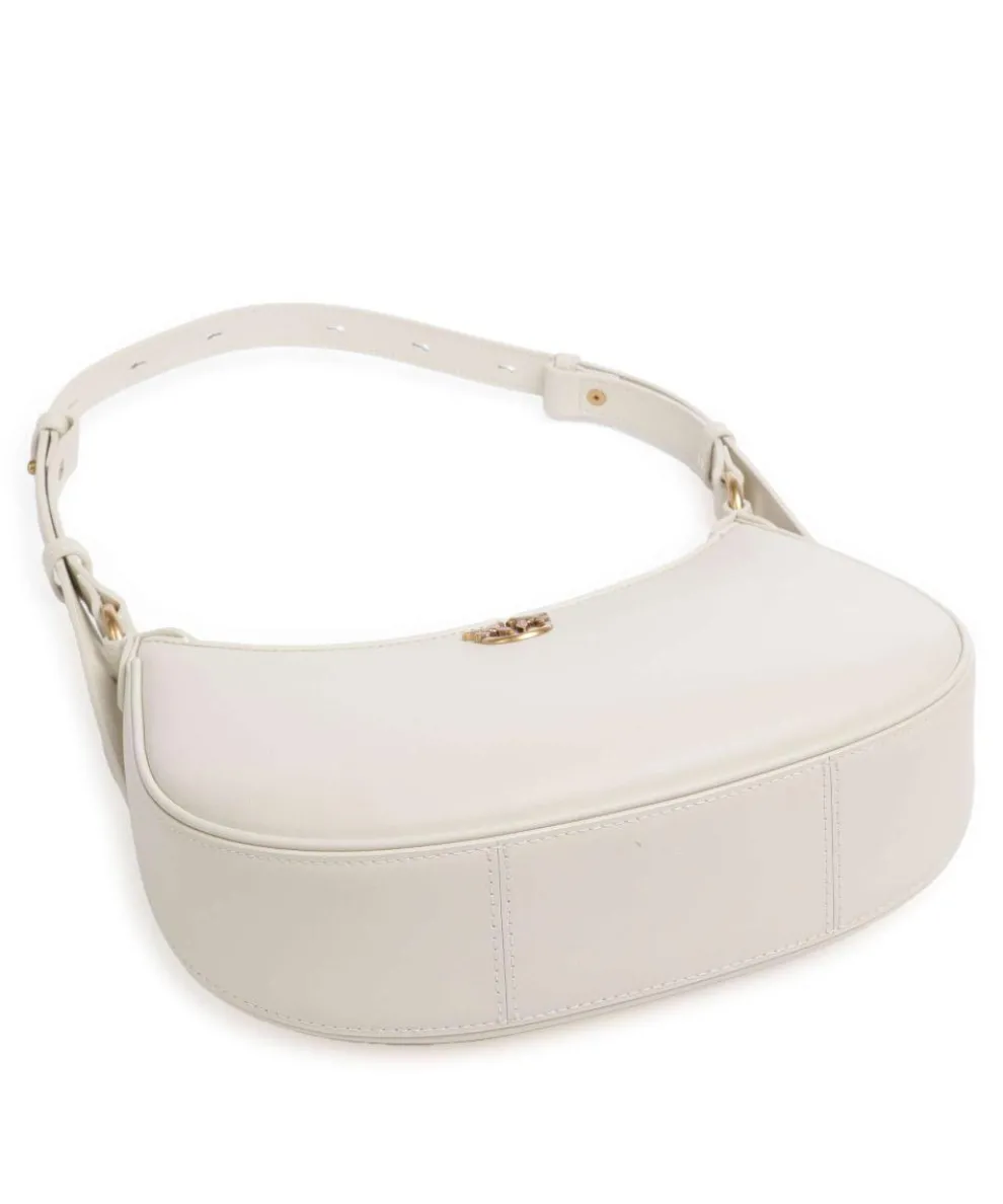 Half Moon Mini Schultertasche fein genarbtes Rindsleder elfenbein