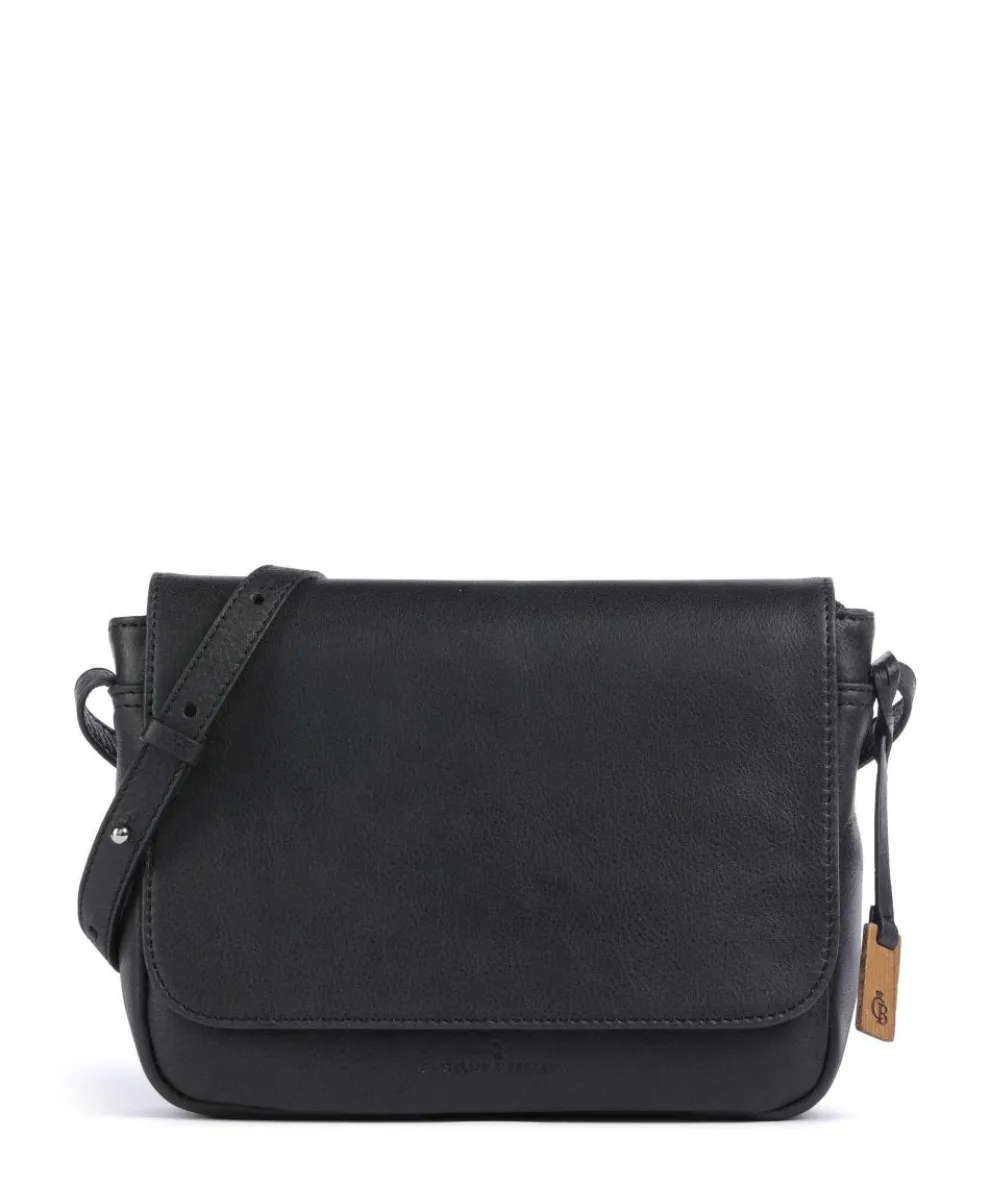 Carisma Umhängetasche genarbtes Rindsleder schwarz