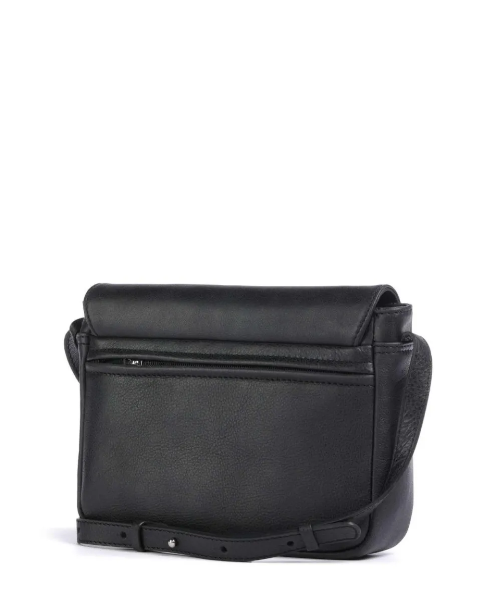 Carisma Umhängetasche genarbtes Rindsleder schwarz