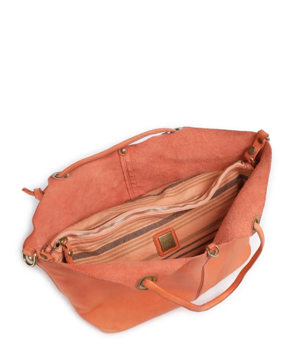 Shopper fein genarbtes Rindsleder orange