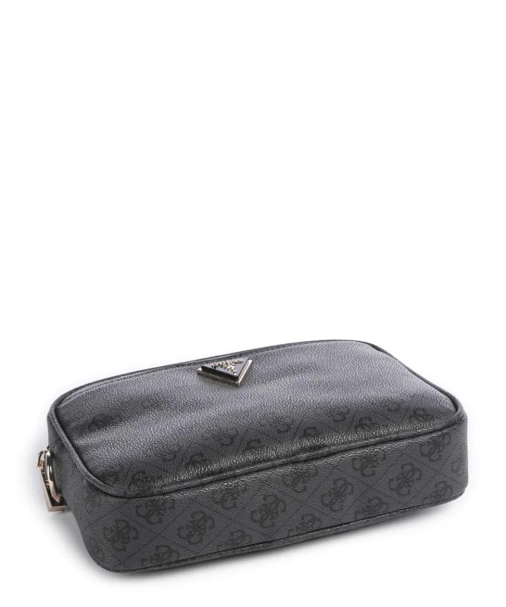 Meridian Umhängetasche Lederimitat dunkelgrau