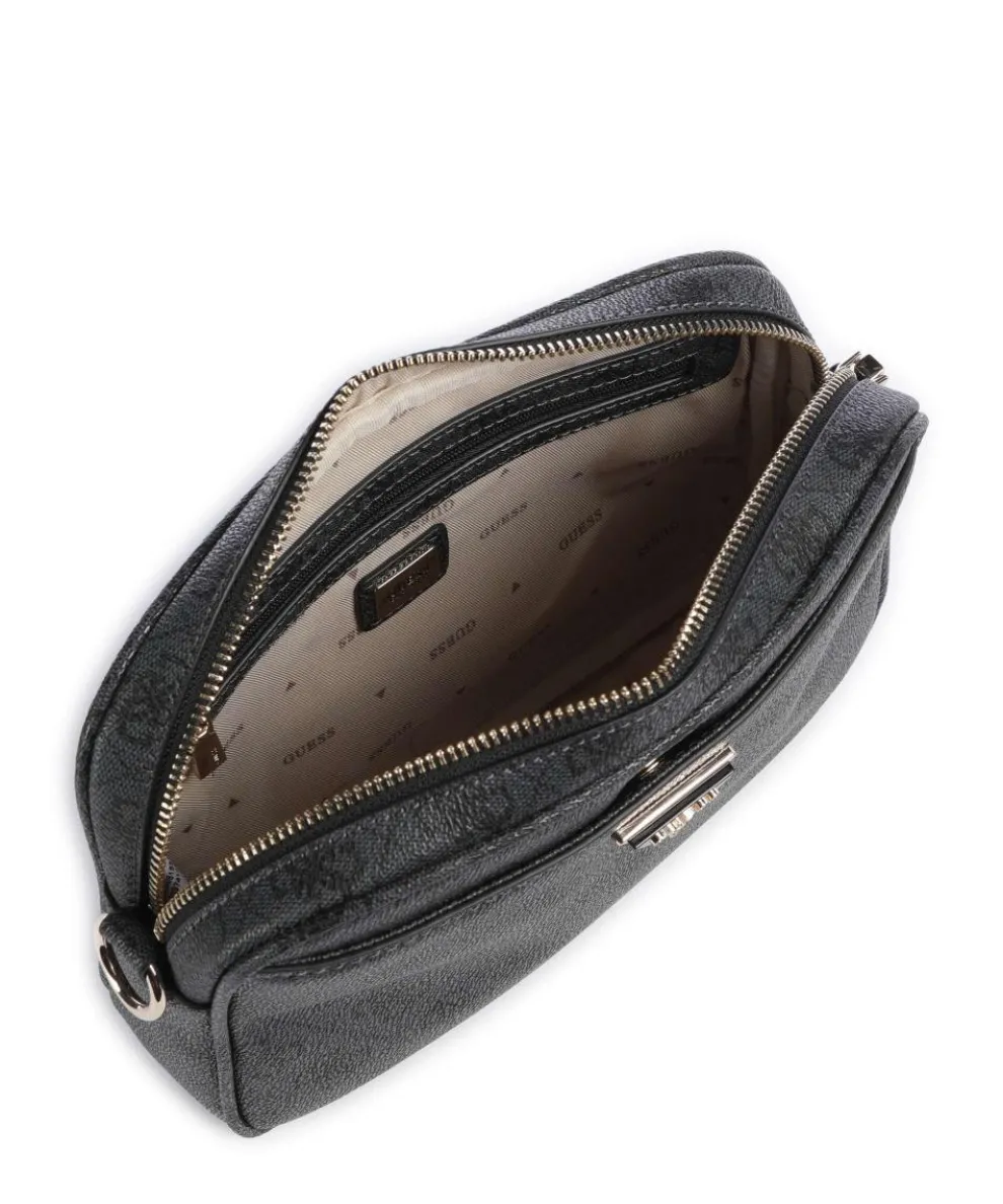 Meridian Umhängetasche Lederimitat dunkelgrau