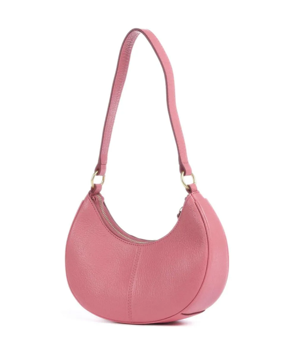 Hana Schultertasche genarbtes Ziegenleder pink