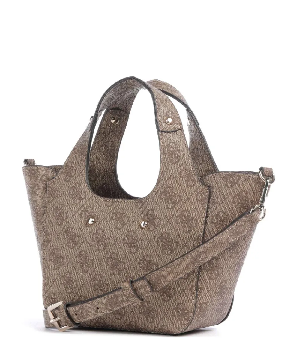 Calista Mini Umhängetasche Lederimitat hellbraun