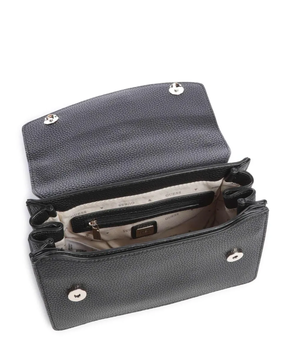 Calista Schultertasche Lederimitat schwarz