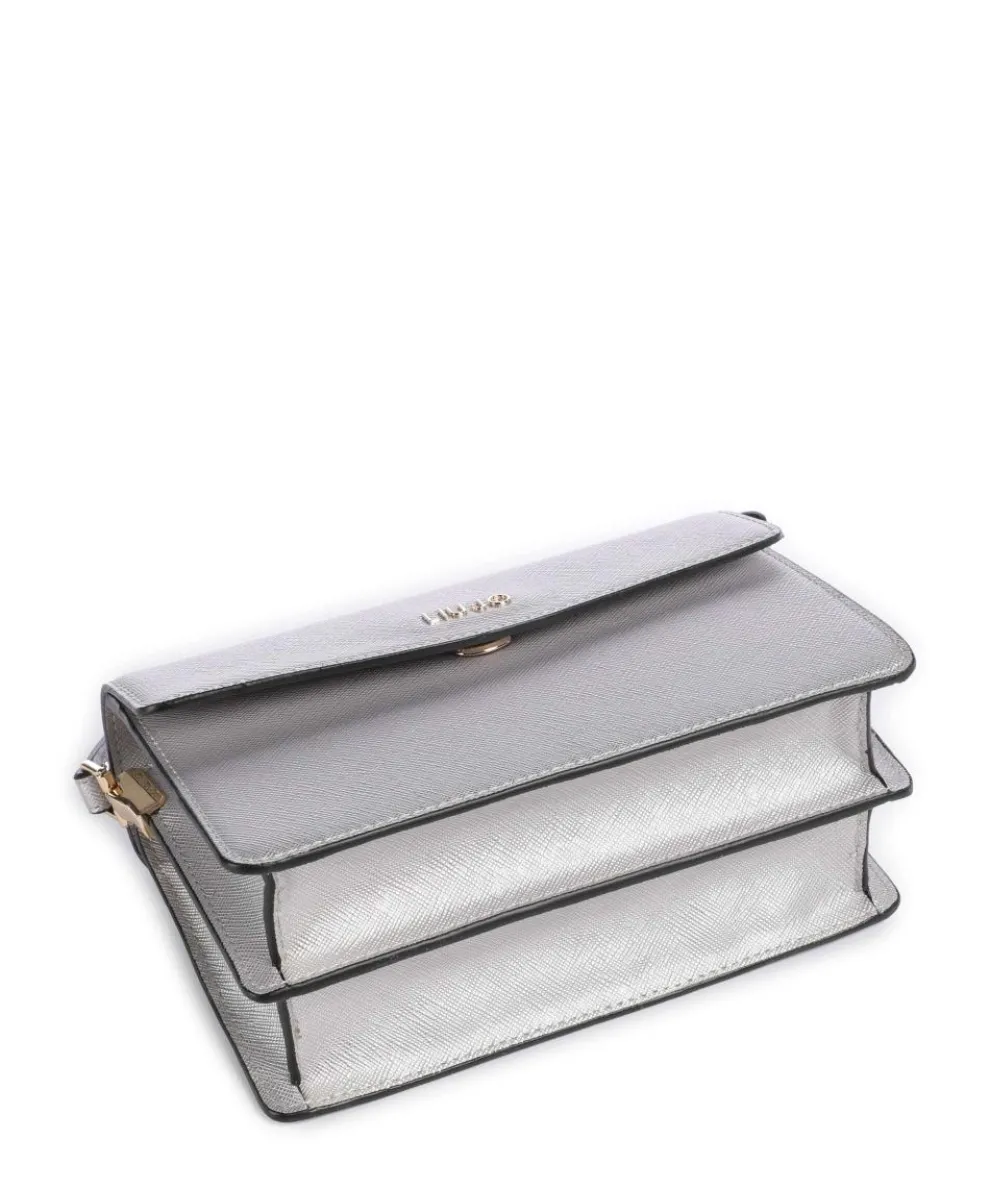 Caliwen Umhängetasche Lederimitat silber