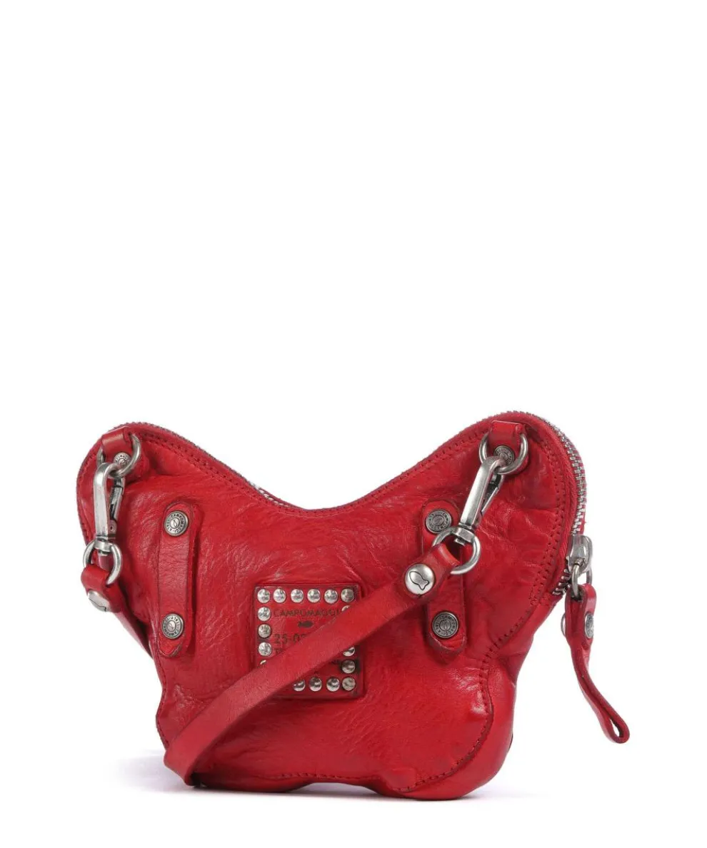 Umhängetasche Rindsleder rot