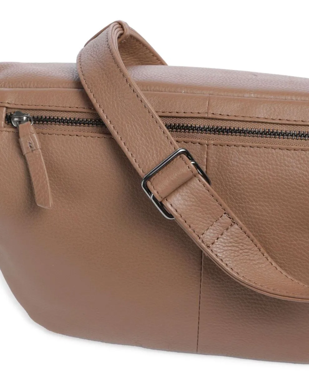 Camden Gürteltasche genarbtes Rindsleder braun