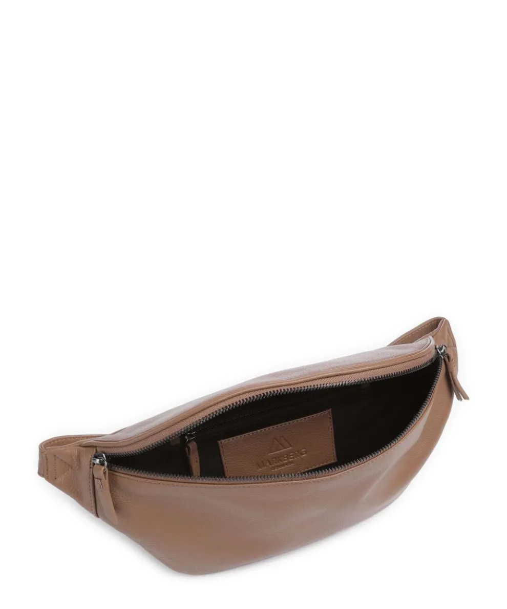 Camden Gürteltasche genarbtes Rindsleder braun