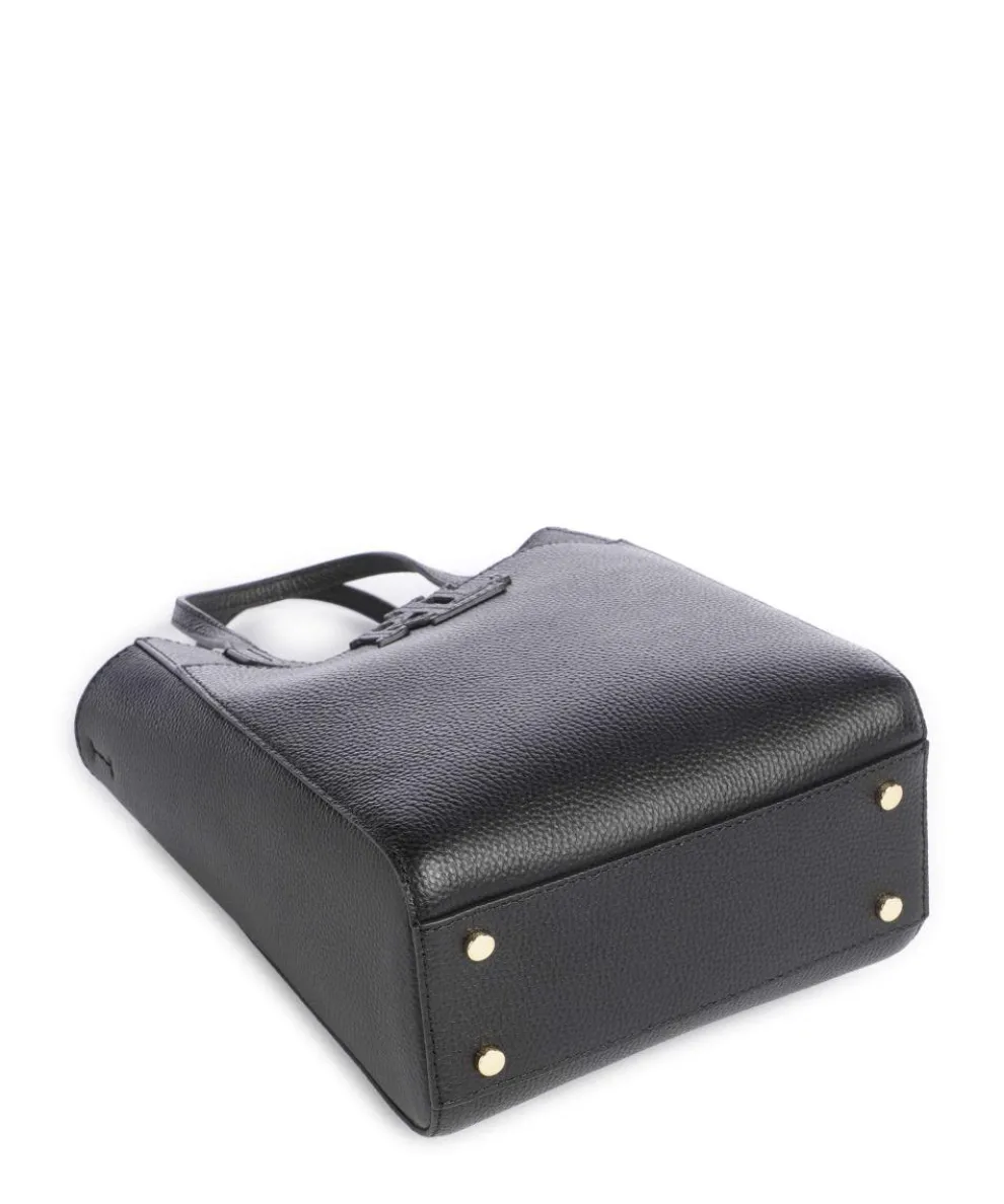 Cameryn Small Handtasche genarbtes Rindsleder schwarz