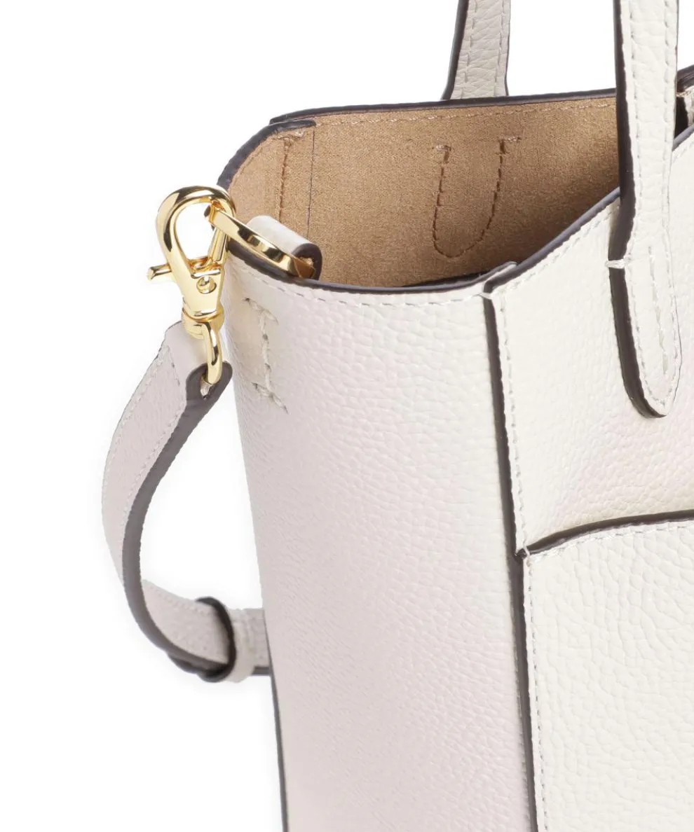 Cameryn Small Handtasche genarbtes Rindsleder elfenbein