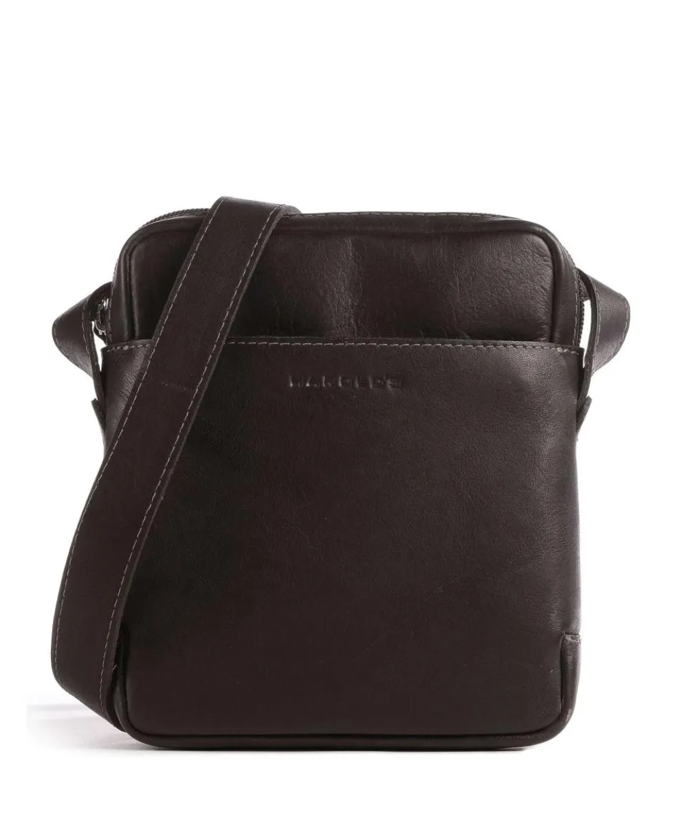 Campo Umhängetasche genarbtes Rindsleder dunkelbraun