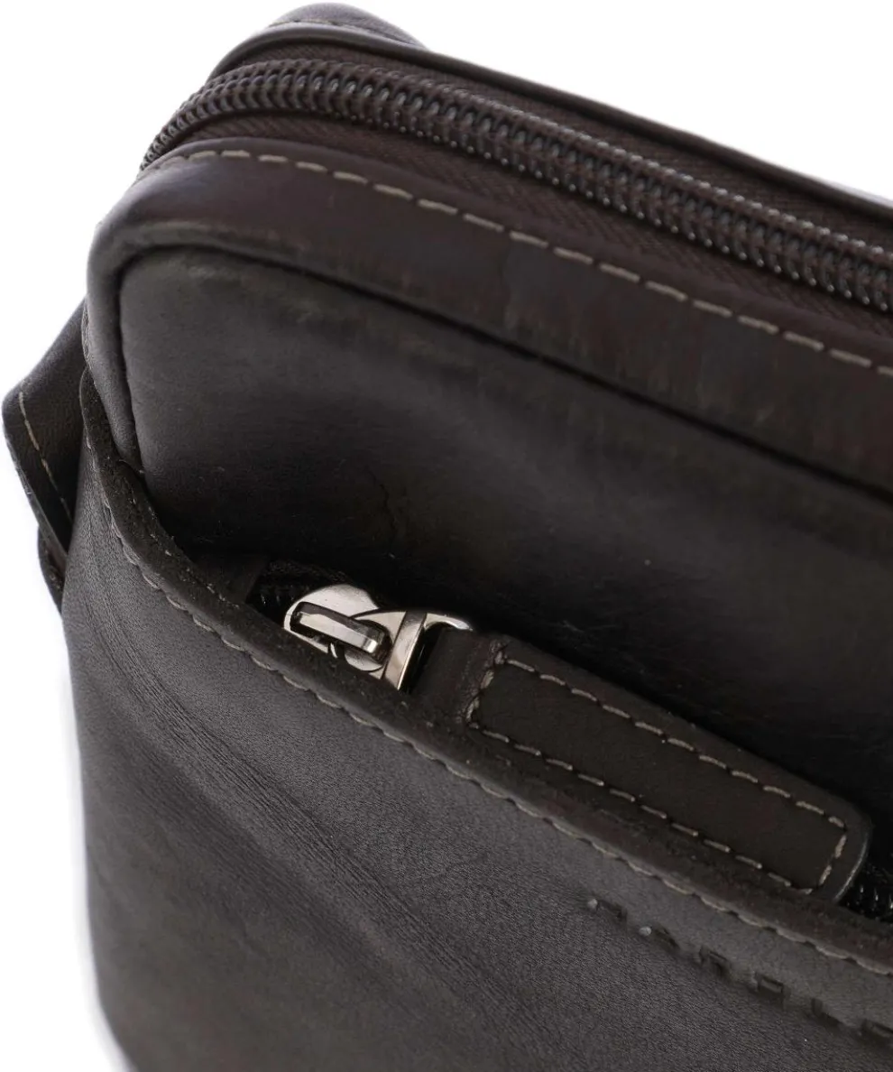 Campo Umhängetasche genarbtes Rindsleder dunkelbraun