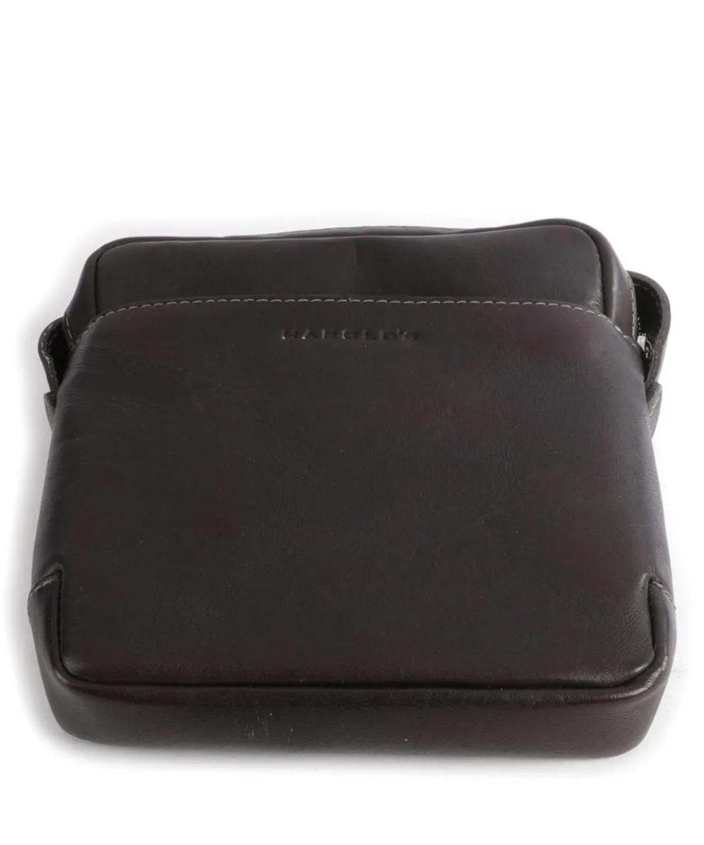 Campo Umhängetasche genarbtes Rindsleder dunkelbraun