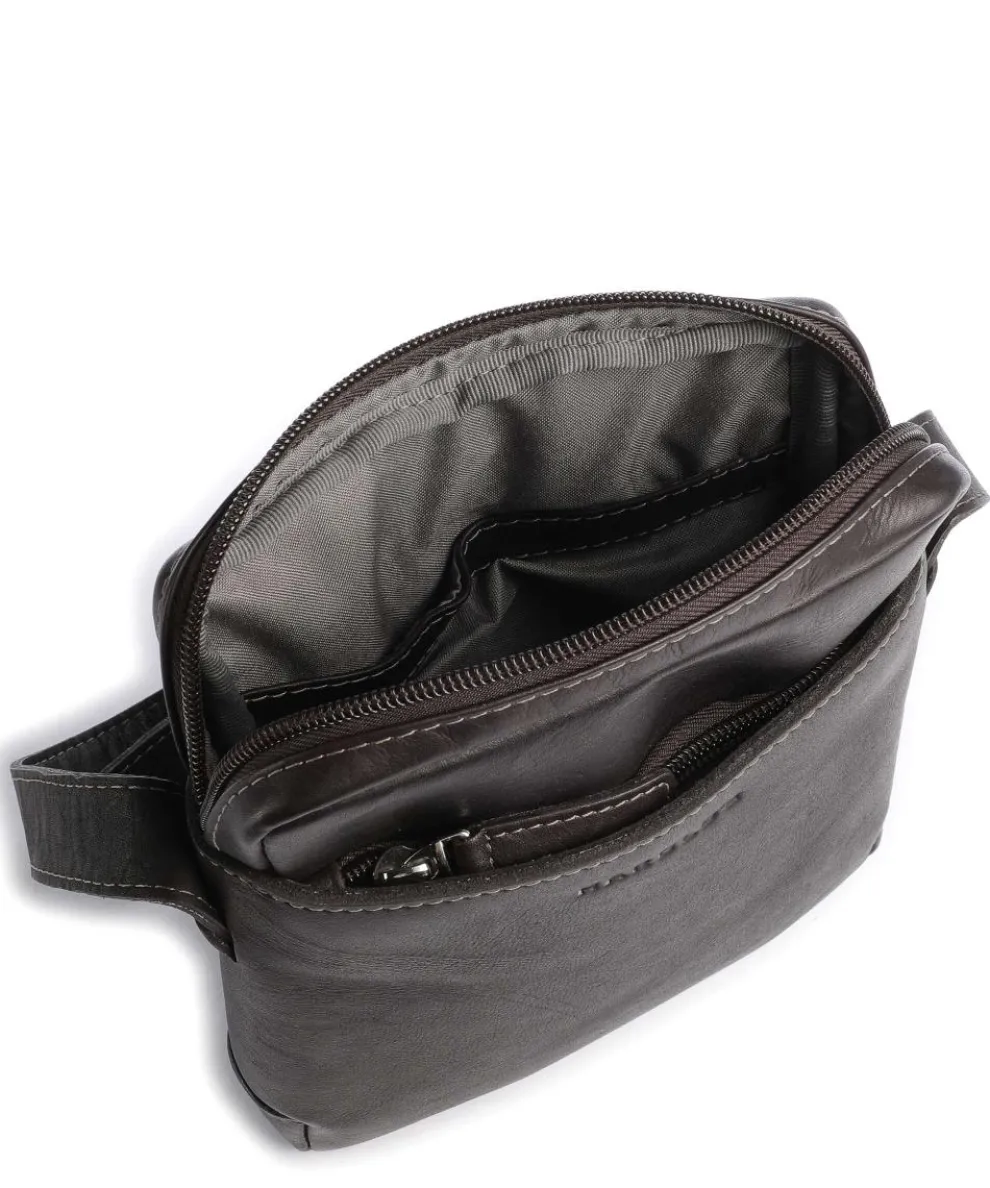 Campo Umhängetasche genarbtes Rindsleder dunkelbraun