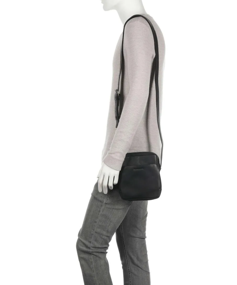 Campo Umhängetasche genarbtes Rindsleder schwarz