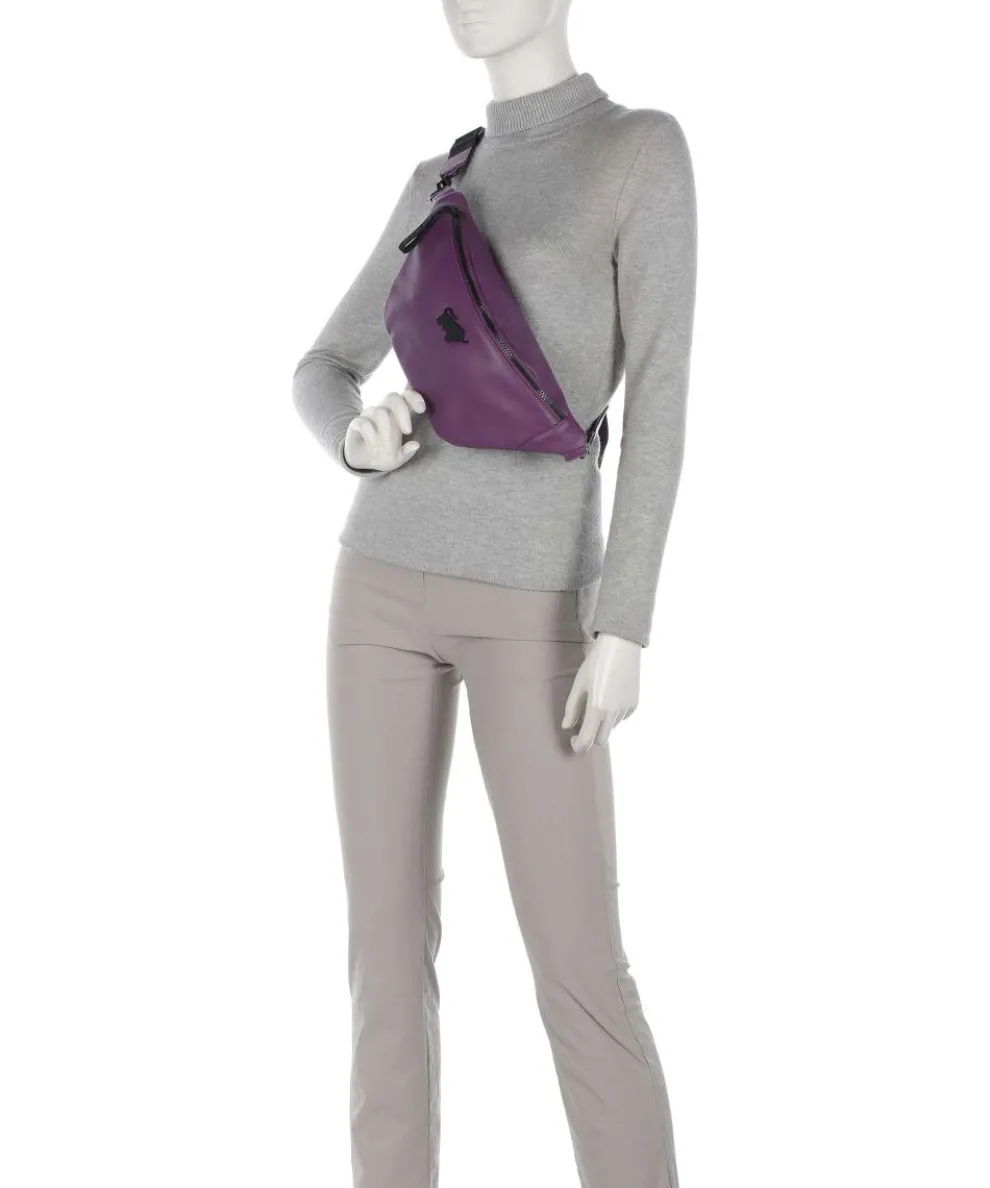 Capri Gürteltasche fein genarbtes Rindsleder violett