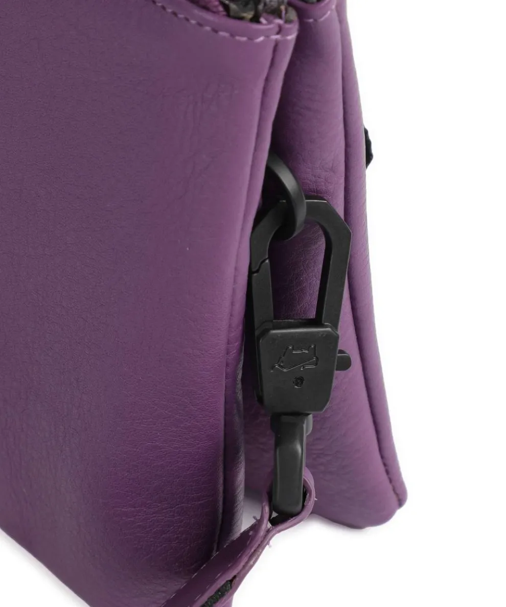 Capri RFID Umhängetasche weiches Rindsleder violett