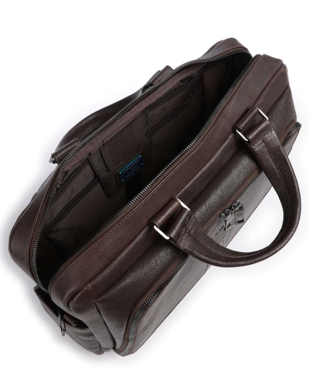 Carl 13 Aktentasche 14″ genarbtes Rindsleder dunkelbraun