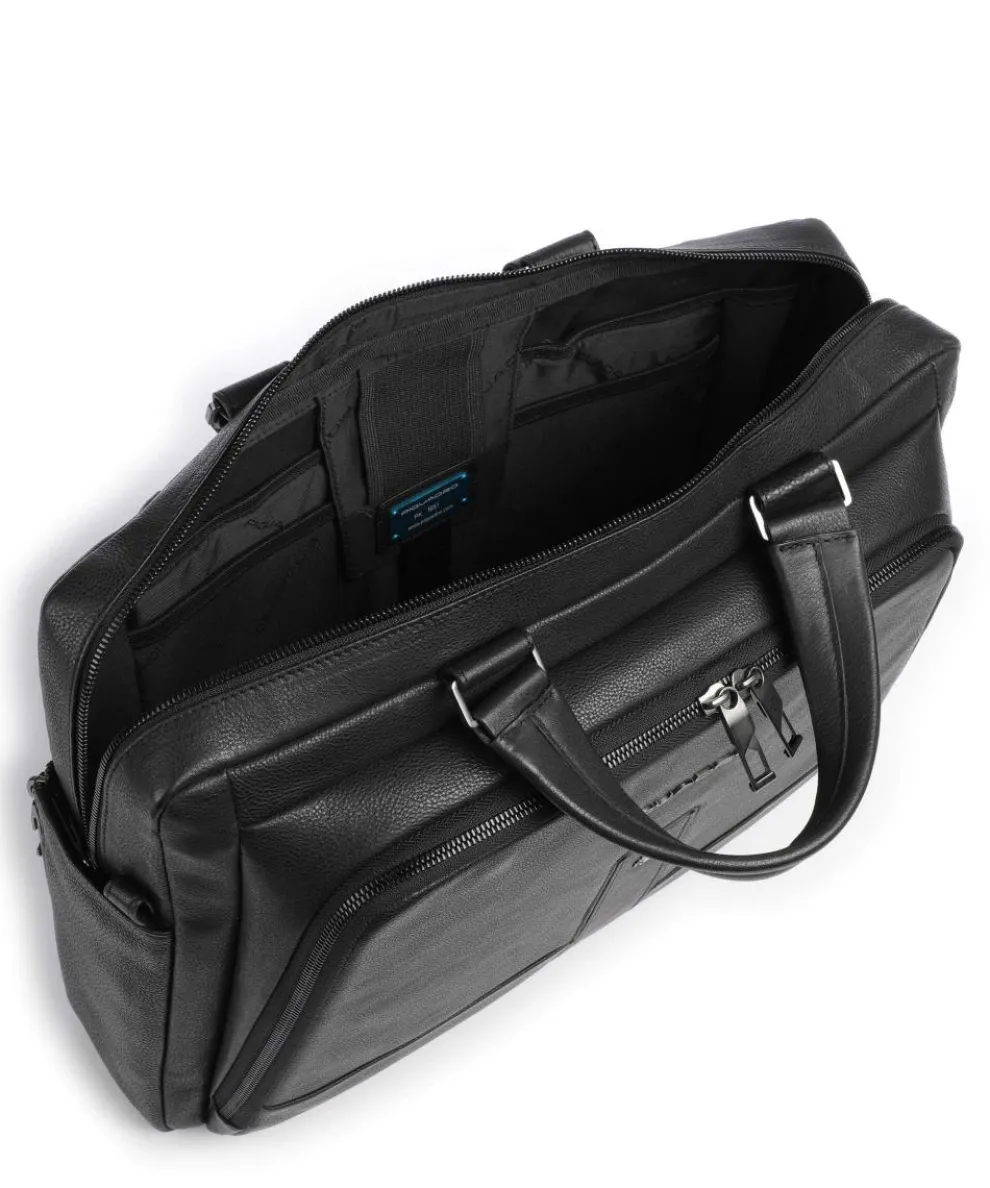 Carl 13 Aktentasche 14″ genarbtes Rindsleder schwarz