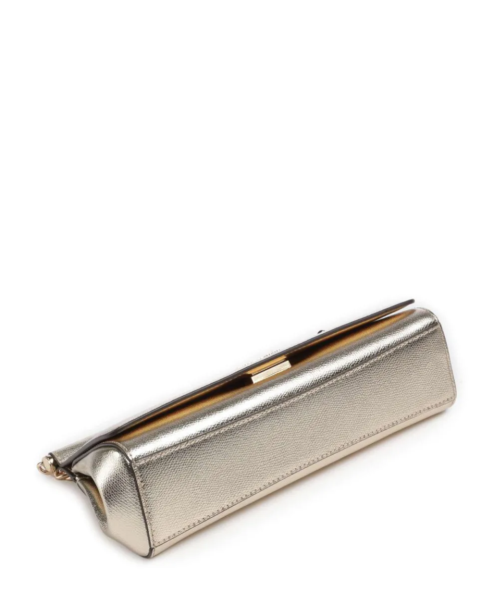 Carmine Schultertasche genarbtes Leder gold