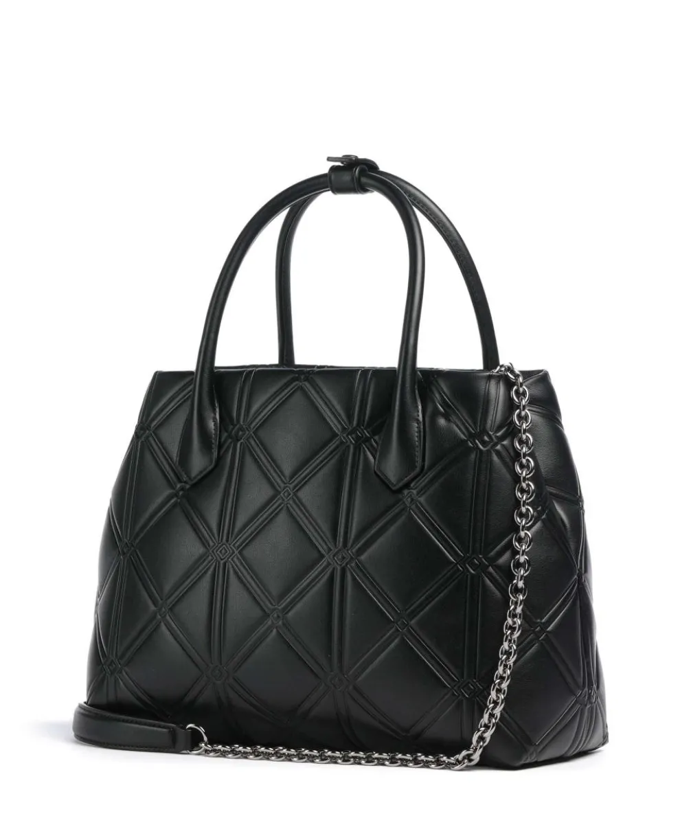 Cassandra Handtasche Lederimitat schwarz