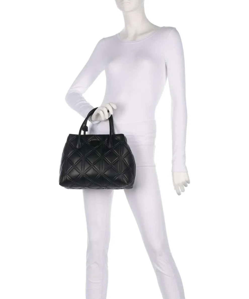 Cassandra Handtasche Lederimitat schwarz