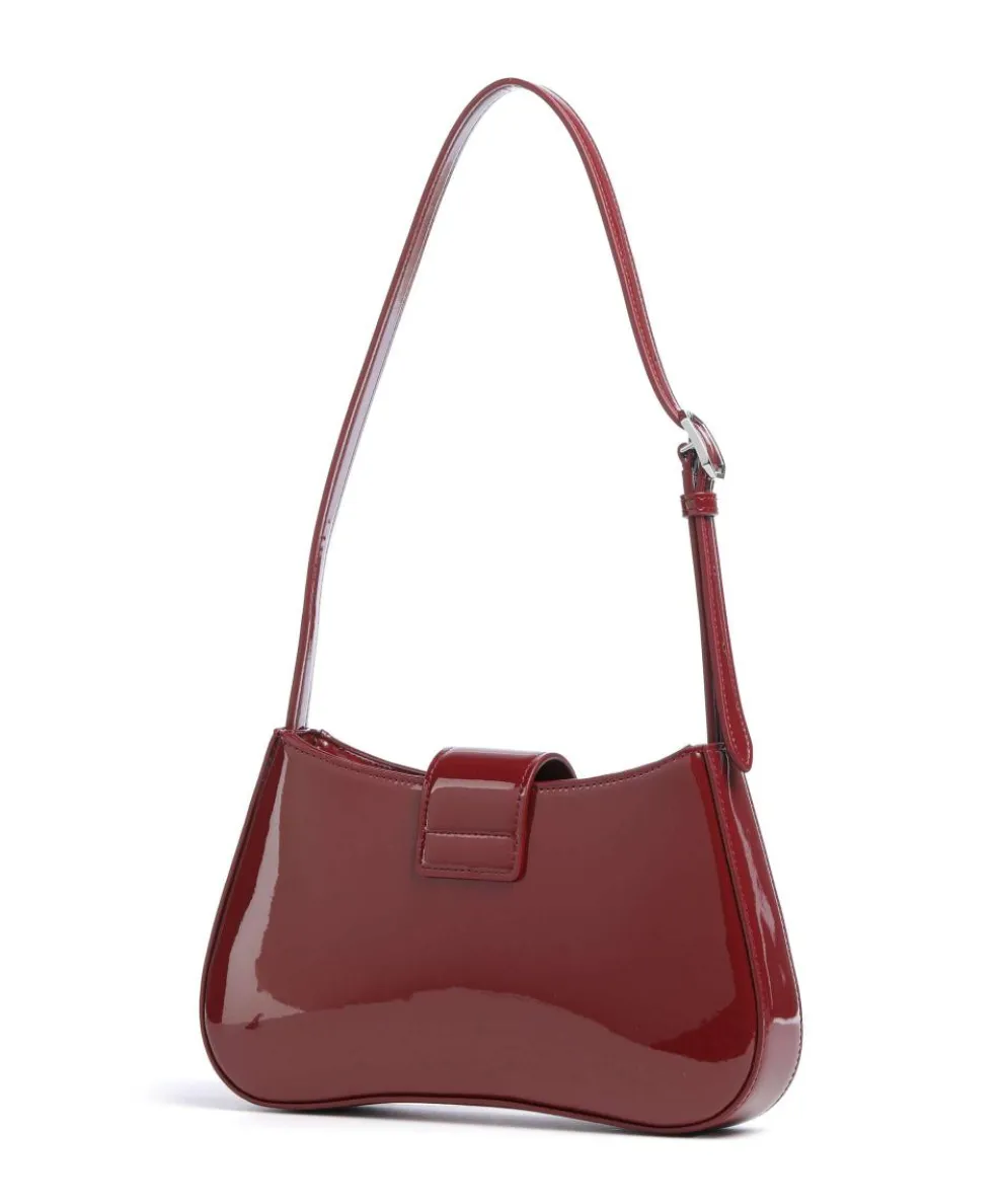 Cassandra Schultertasche Lederimitat dunkelrot