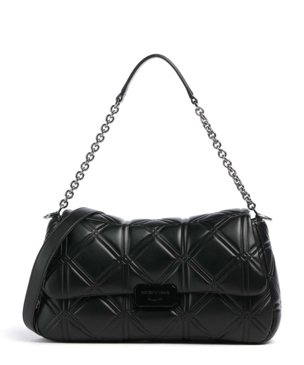 Cassandra Schultertasche Lederimitat schwarz