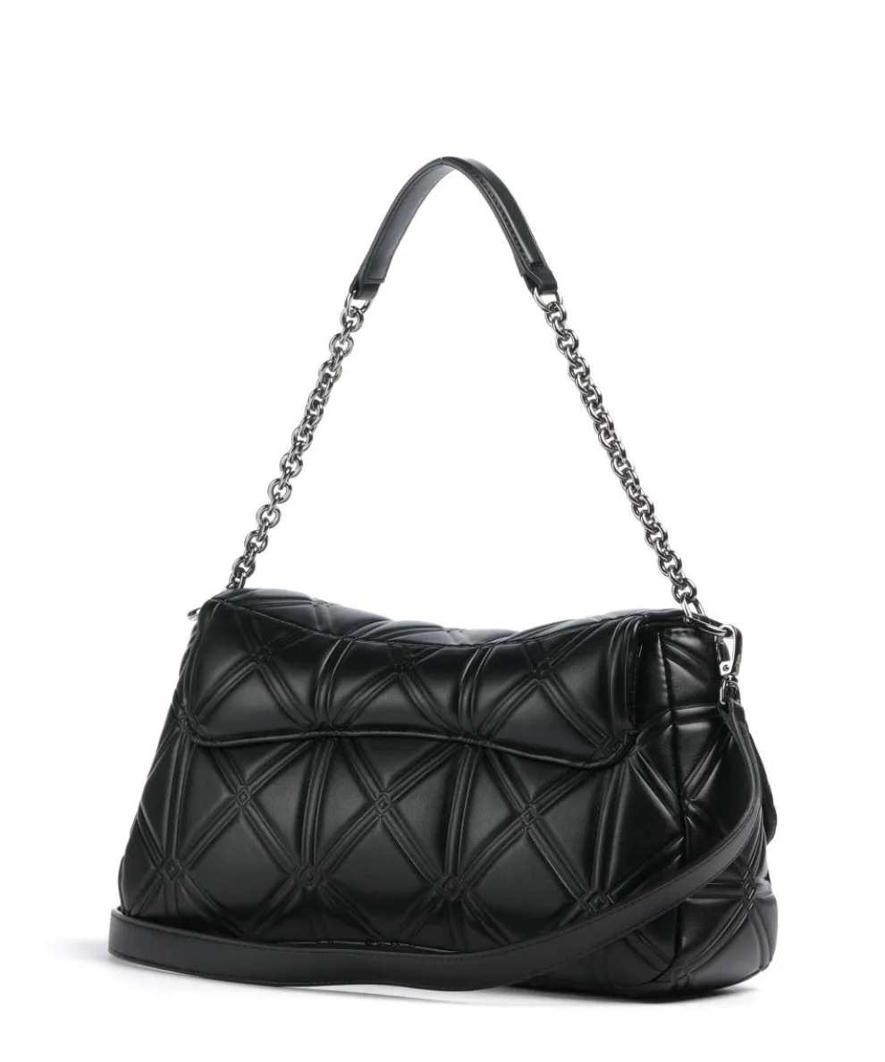 Cassandra Schultertasche Lederimitat schwarz