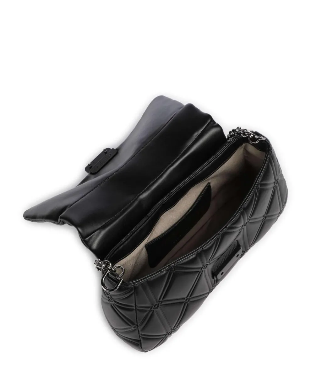 Cassandra Schultertasche Lederimitat schwarz